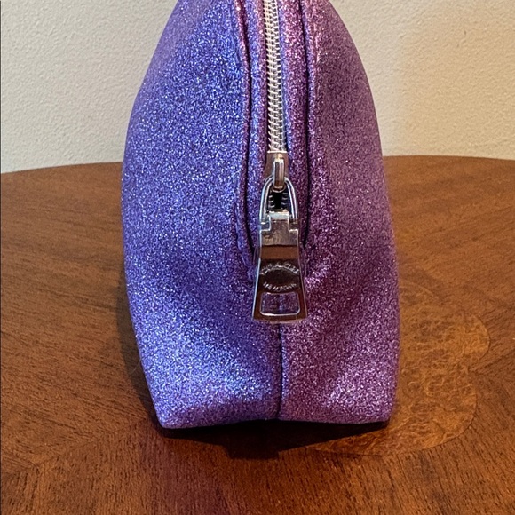 Coach make up bag fragrance bag, violet glitter/Silvertone lightweight NWOT - Picture 4 of 14